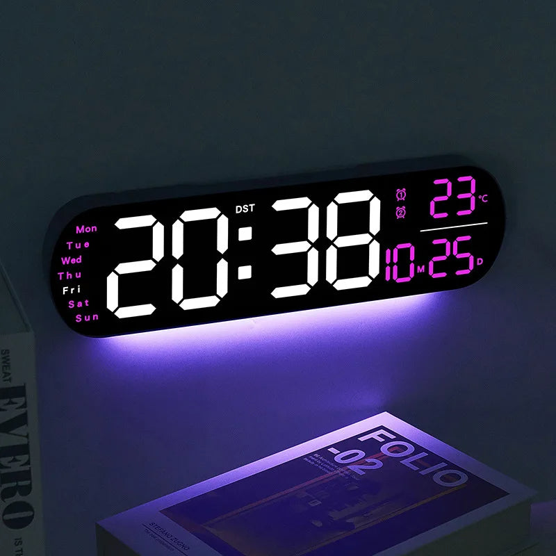 led digital clock wall